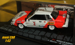 NISSAN 240RS No.2 - S. Mehta - R. Combes Safari Rally 1984 (1:43) Altaya/IXO