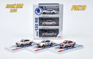 ŠKODA 130 RS - 3-PACK SET 1:64 FOX18