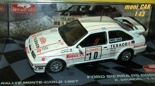 FORD Sierra RS Cossworth No.10 - K. Grundel - T. Harrymann Rallye Monte Cerlo 1987 (1:43) IXO/Altaya