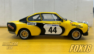 Škoda 130 RS No. 44 - Václav Arazim - Pavel Šedivý - Chemopetrol Litvínov - Rally Škoda 1983 (1:18) FOX18